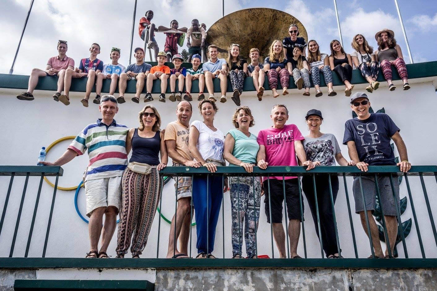 Groepsfoto van de groepsreis in 2016 naar Mozambique