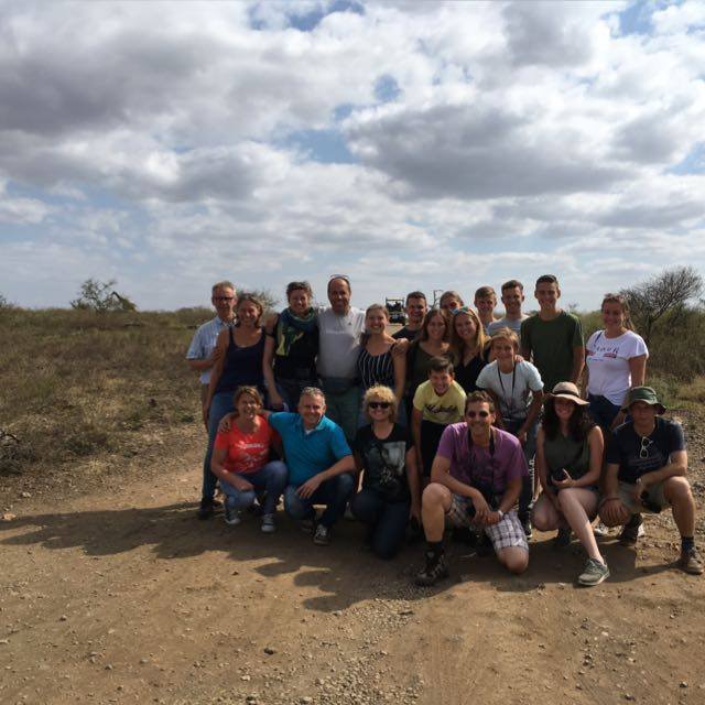 Groepsfoto van de groepsreis in 2018 naar Mozambique